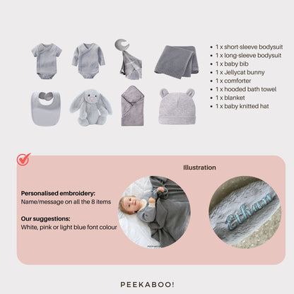 Personalised-Newborn-Baby-Welcome-Giftset-Grey-Normal-Detils-Peekaboo-jellycat-personalisation