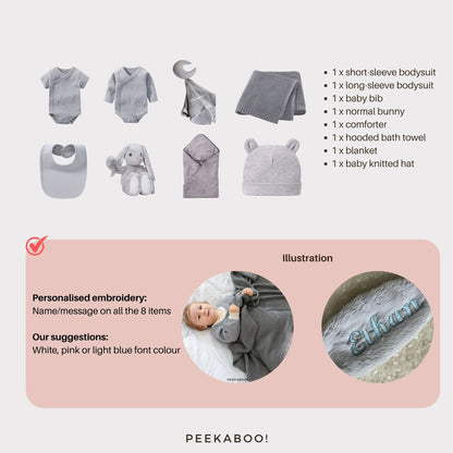 Personalised-Newborn-Baby-Welcome-Giftset-Grey-Normal-Detils-Peekaboo-normal-personalisation
