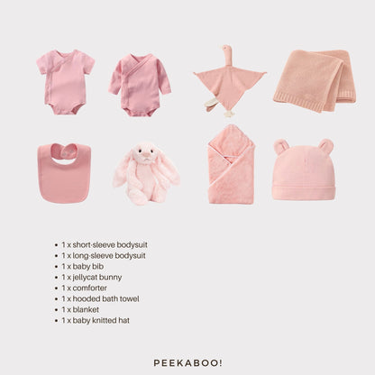 Personalised-Newborn-Baby-Welcome-Giftset-Pink-Details-Peekaboo-jellycat-nonpersonalisation