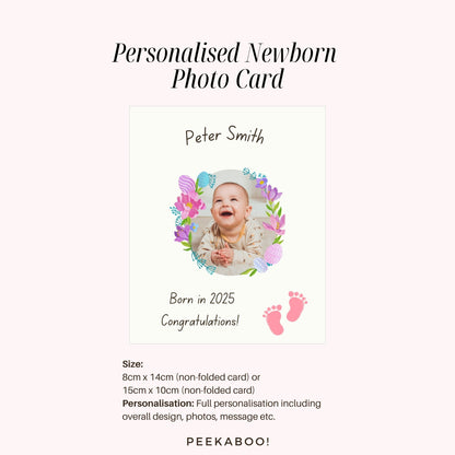 Personalised-Newborn-Photo-Card-Size-Peekaboo-Baby-And-Kids
