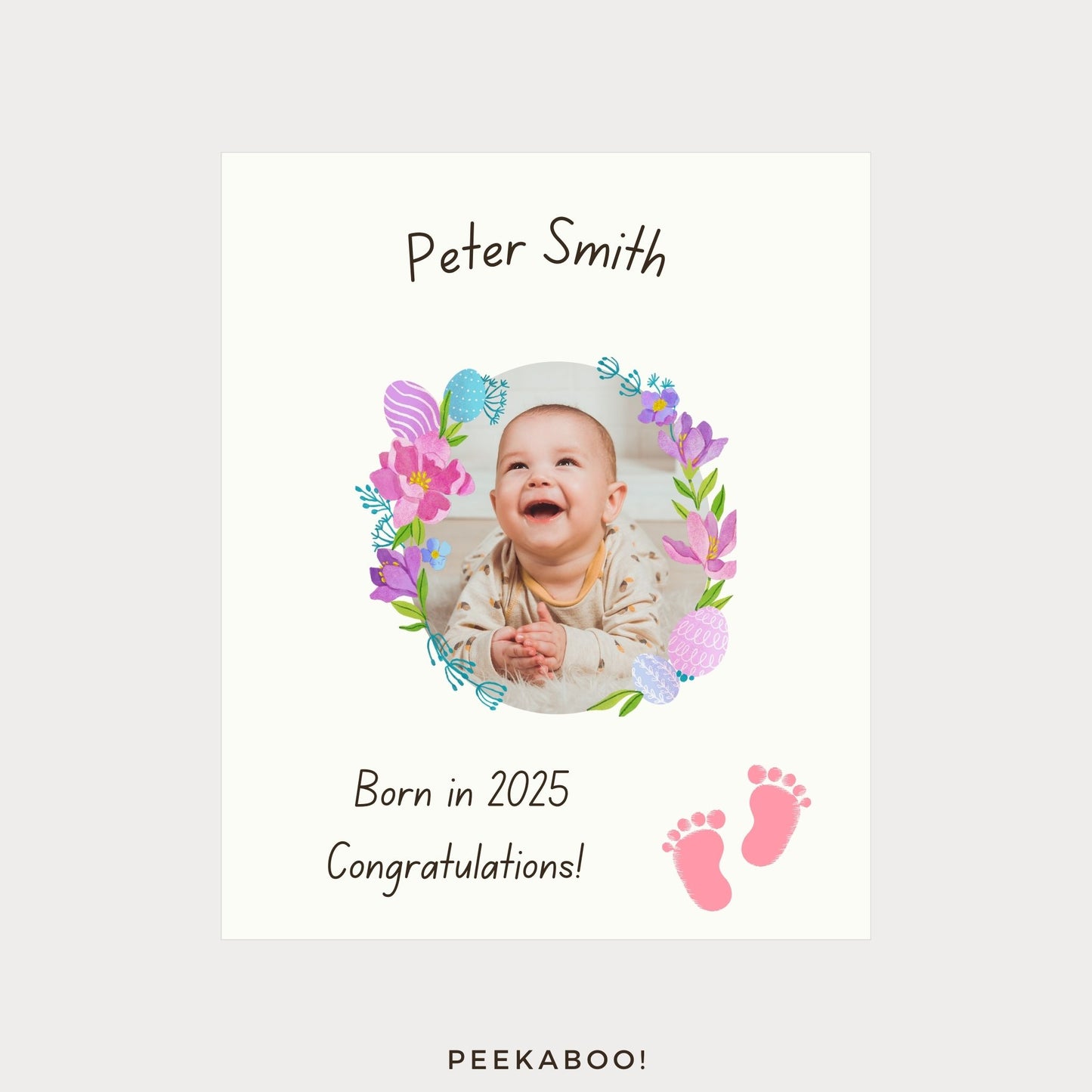 Personalised-Newborn-Photo-Card-cover2-Peekaboo