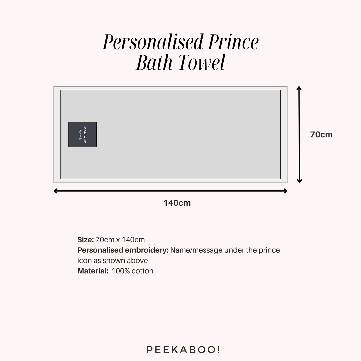 Personalised-Prince-Bath-Towel-Size-Peekaboo-Baby-And-Kids