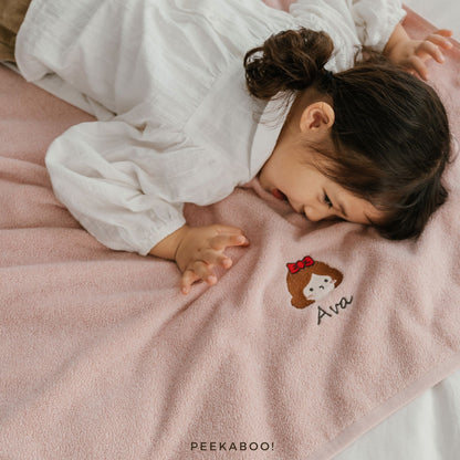 Personalised-Princess-Bath-Towel-cover-Peekaboo