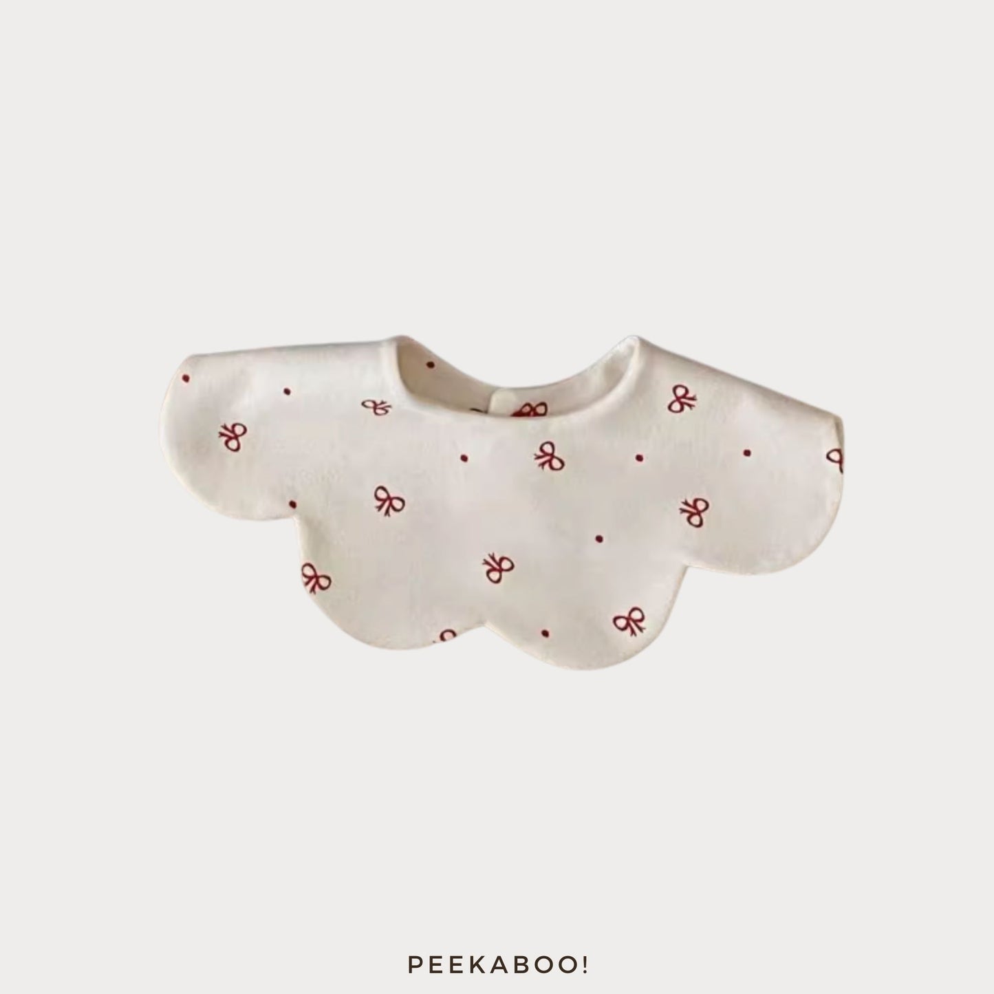 Personalised-Red-White-Ribbon-Baby_Bib-cover-Peekaboo