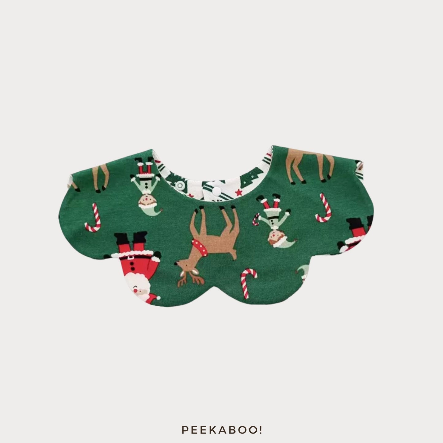 Personalised-Reindeer-Christmas-Baby-Bib-cover-Peekaboo