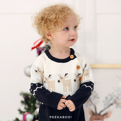 Personalised-Reindeer-Christmas-Romper-Blue-Photo-Peekaboo