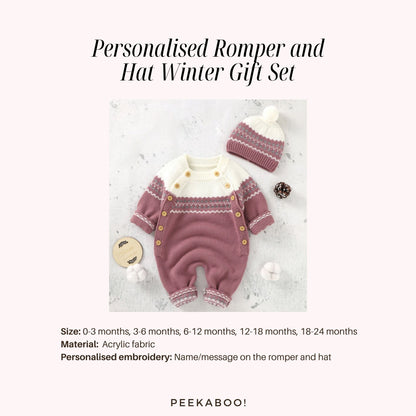 Personalised-Romper-Hat-Winter-Gift-Set-Pink-Size-Peekaboo