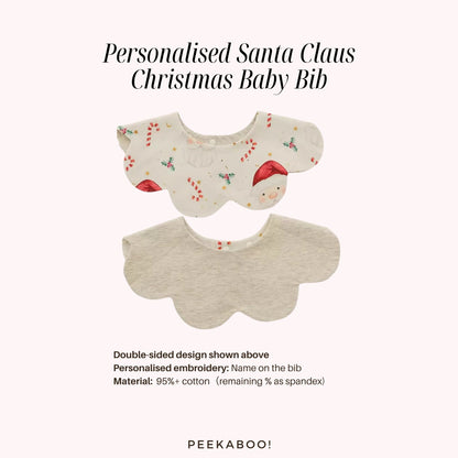 Personalised-Santa-Claus-Christmas-Baby-Bib-Peekaboo