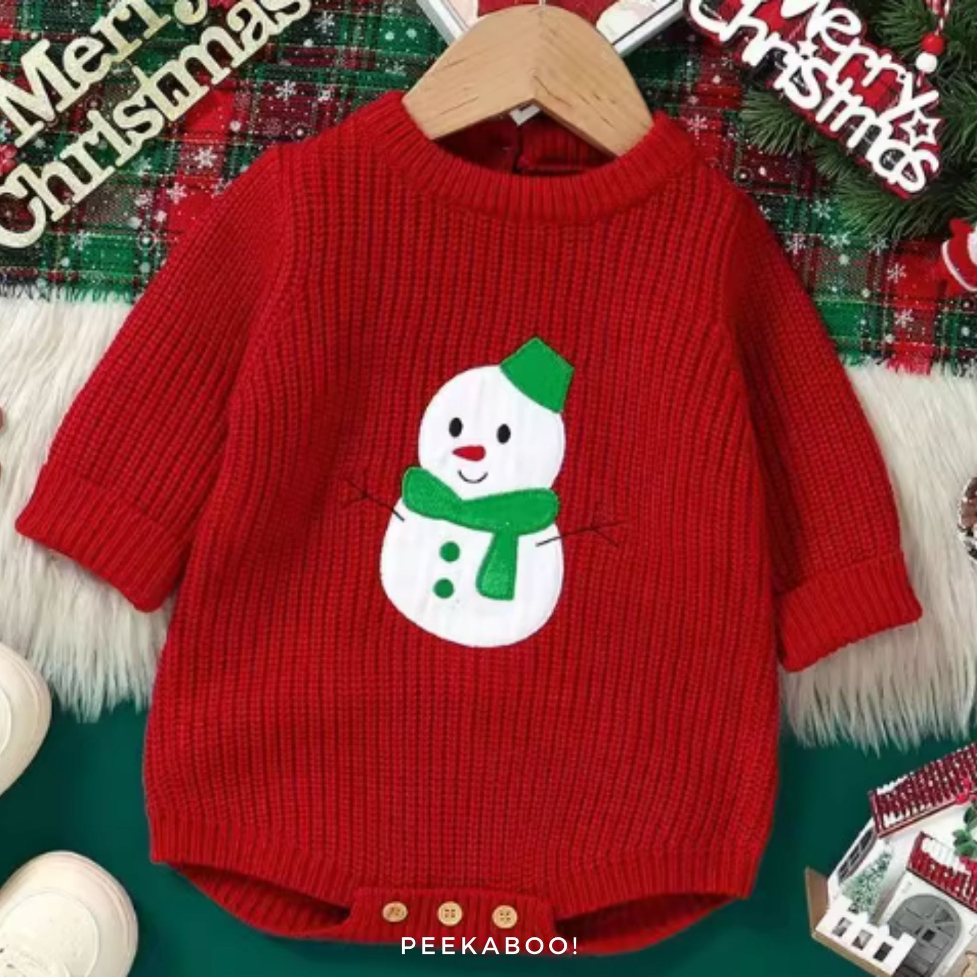Personalised-Gingerbread-Man-Christmas-Bodysuit-cover-Peekaboo