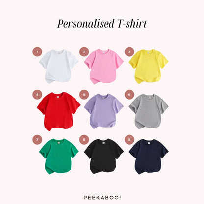 Personalised-Tshirt-Colour-Peekaboo-Baby-And-Kids