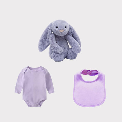Personalised Jellycat Bunny and Bodysuit Set - Viola Colour