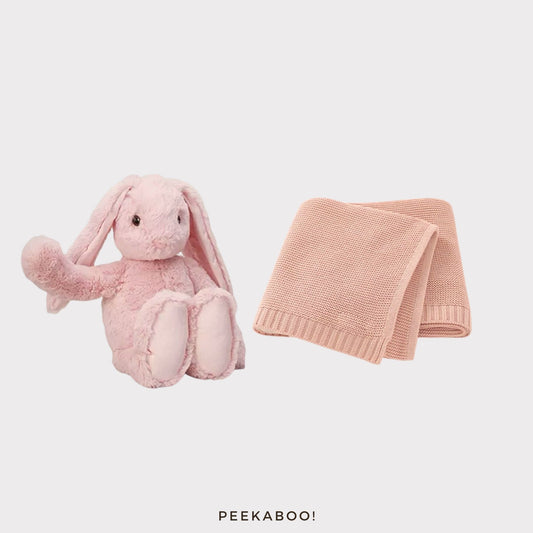 Personalised-bunny-blanket-sweet-dream-giftset-pink-Cover-Peekaboo