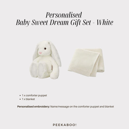 Personalised-bunny-blanket-sweet-dream-giftset-white-details-Peekaboo
