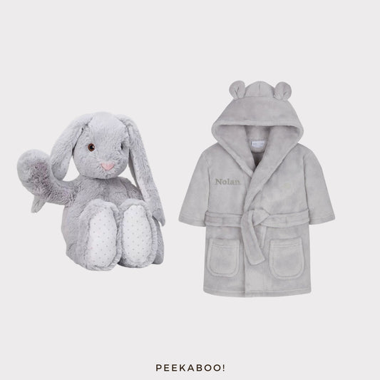 Personalised-bunny-romper-bedtime-giftset-grey-Cover-Peekaboo