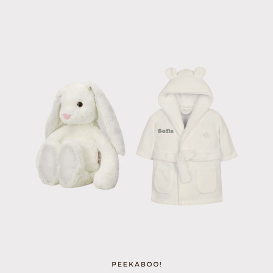 Personalised-bunny-romper-bedtime-giftset-white-Cover-Peekaboo