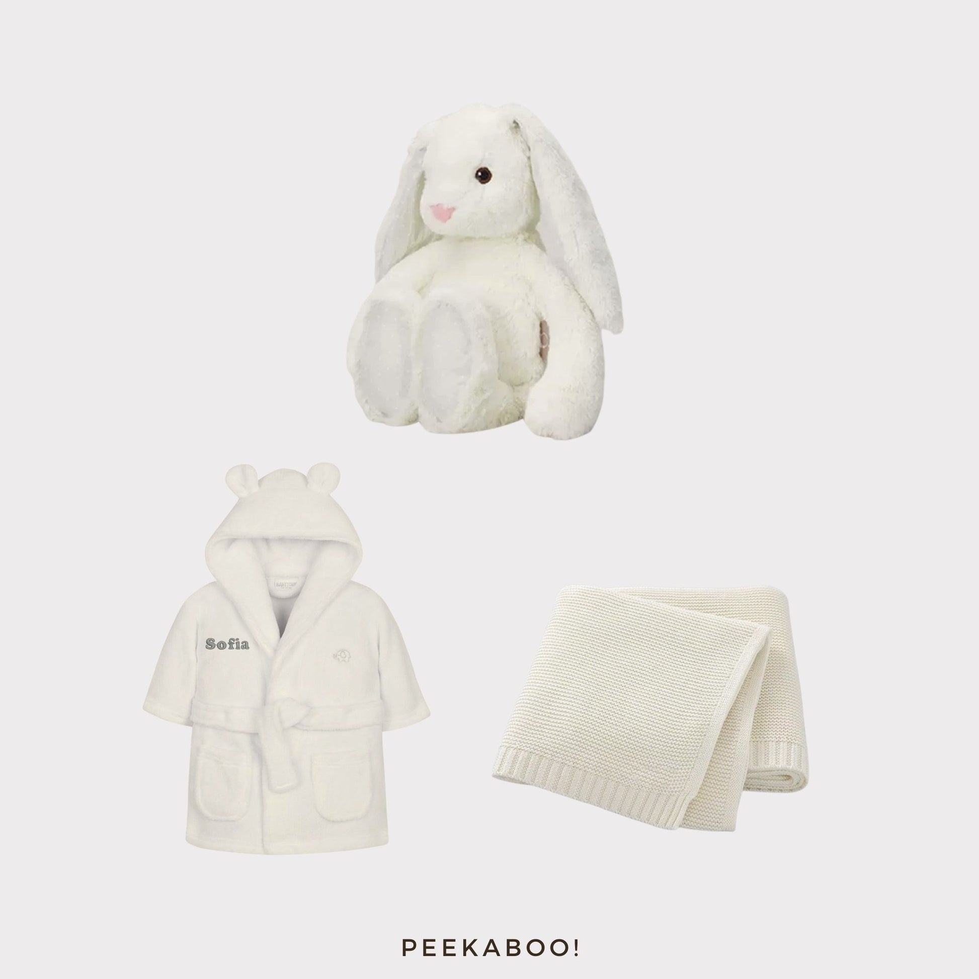 Personalised-bunny-romper-blanket-good-night-giftset-white-Cover-Peekaboo