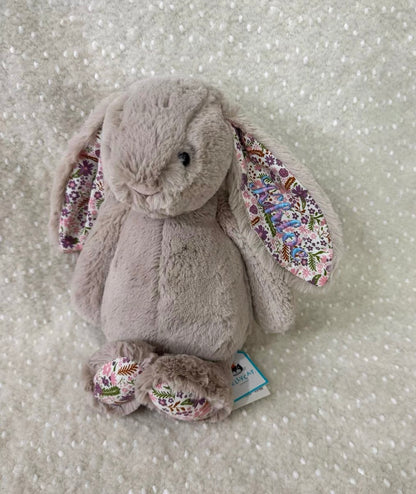 Personalised Jellycat Blossom Bunny - Beige Colour 'Petal'