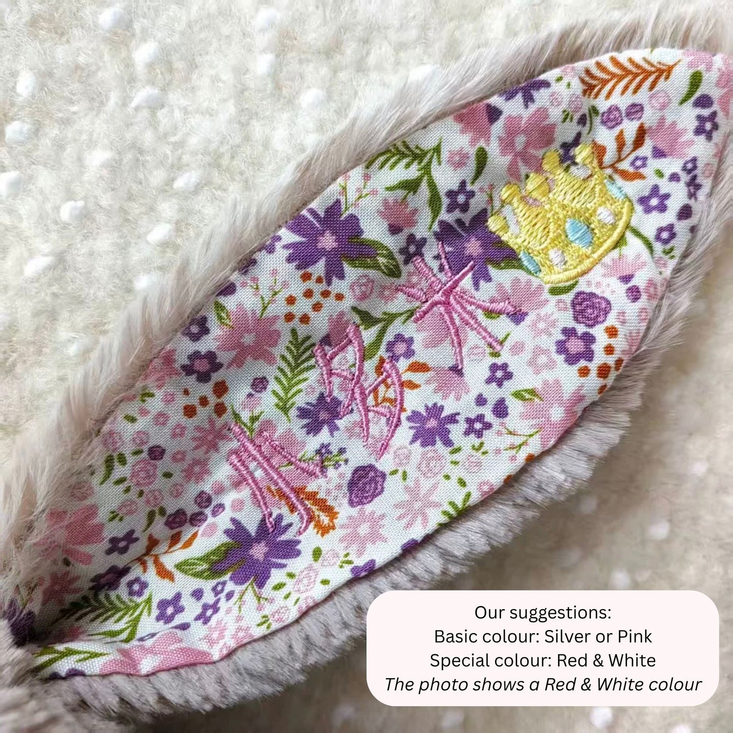 Personalised Jellycat Blossom Bunny - Beige Colour 'Petal'