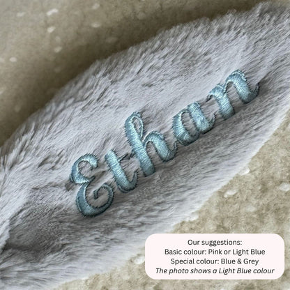 Personalised Jellycat Bashful Bunny - Silver Colour
